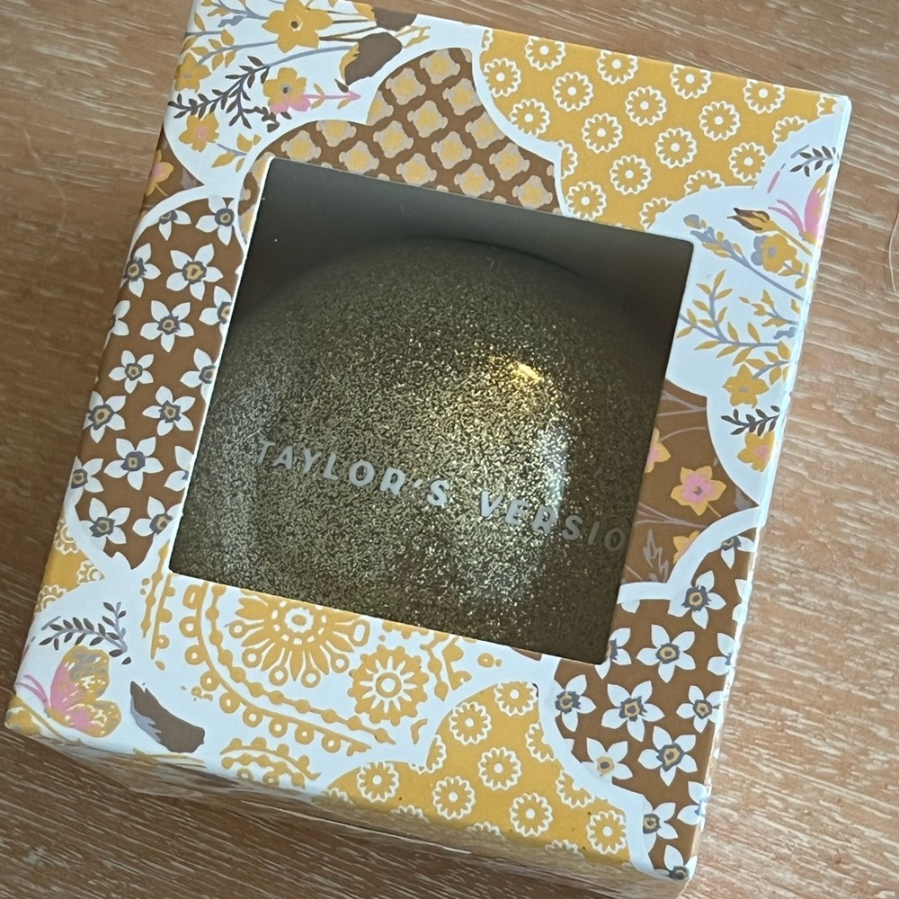Taylor's Version Gold Glitter Ornament